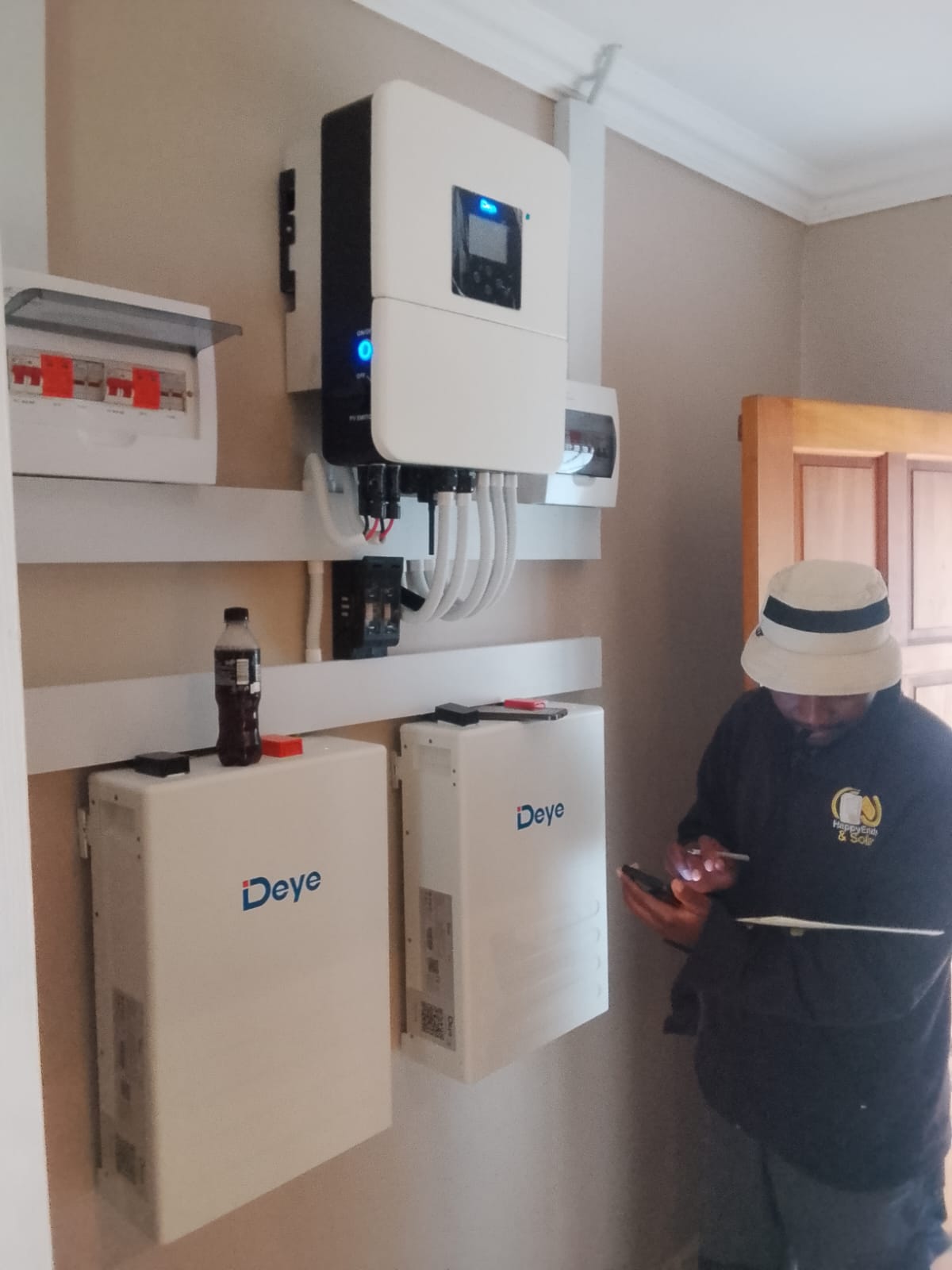 Lithium battery bank installation