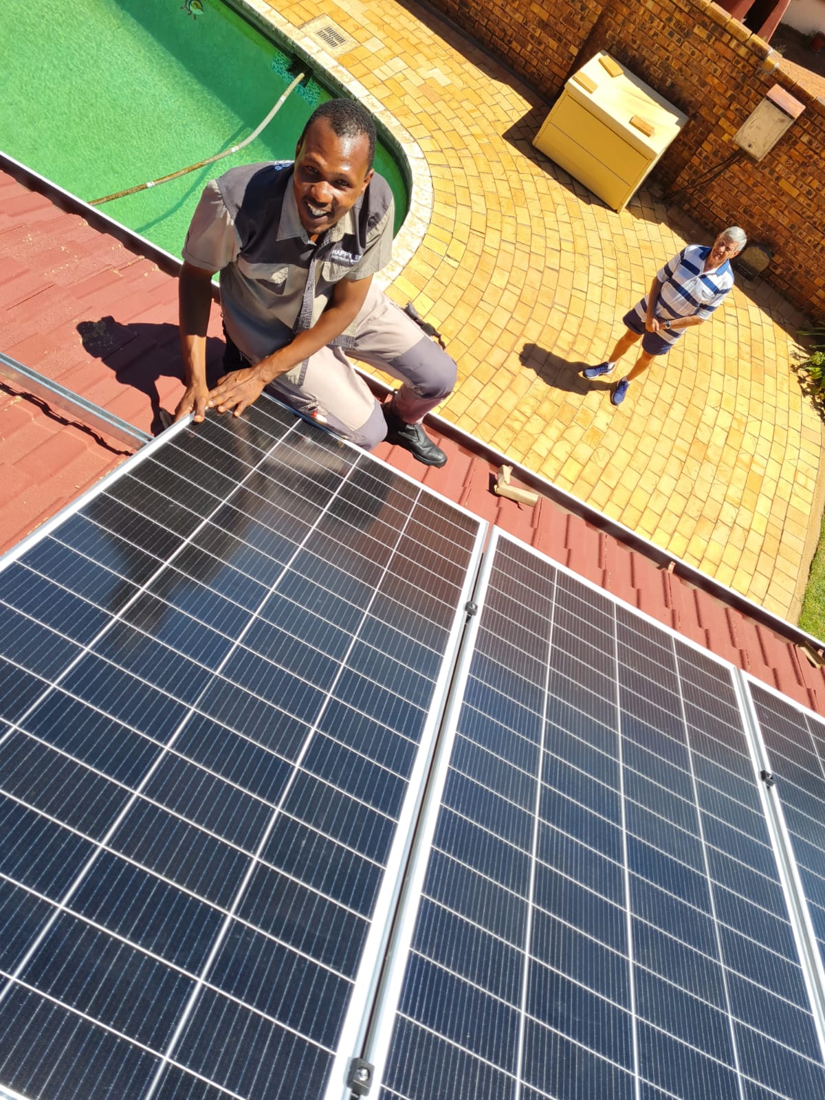 Mounting solar panels on tiled roof