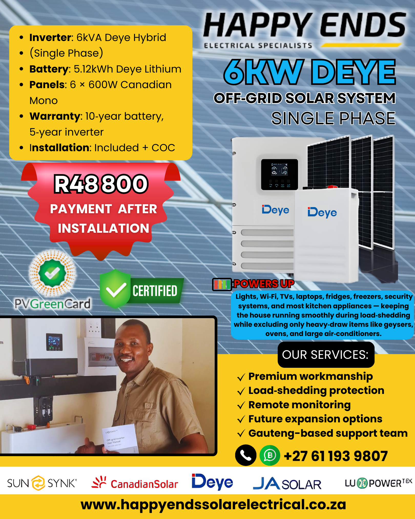 6kw deye package